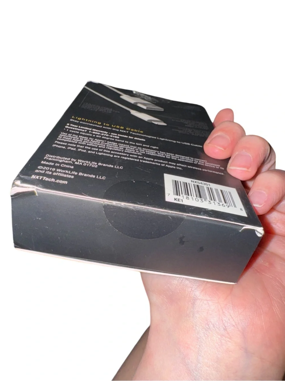 Lightning to USB Cable 10 ft - White
